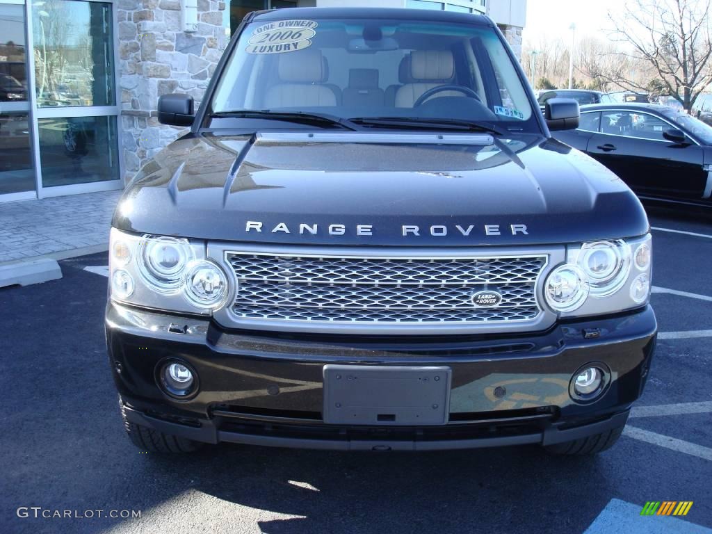 2006 Range Rover Supercharged - Java Black Pearl / Sand/Jet photo #4