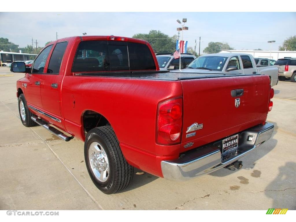 Inferno Red Crystal Pearl 2008 Dodge Ram 2500 Big Horn Quad Cab Exterior Photo #39975560