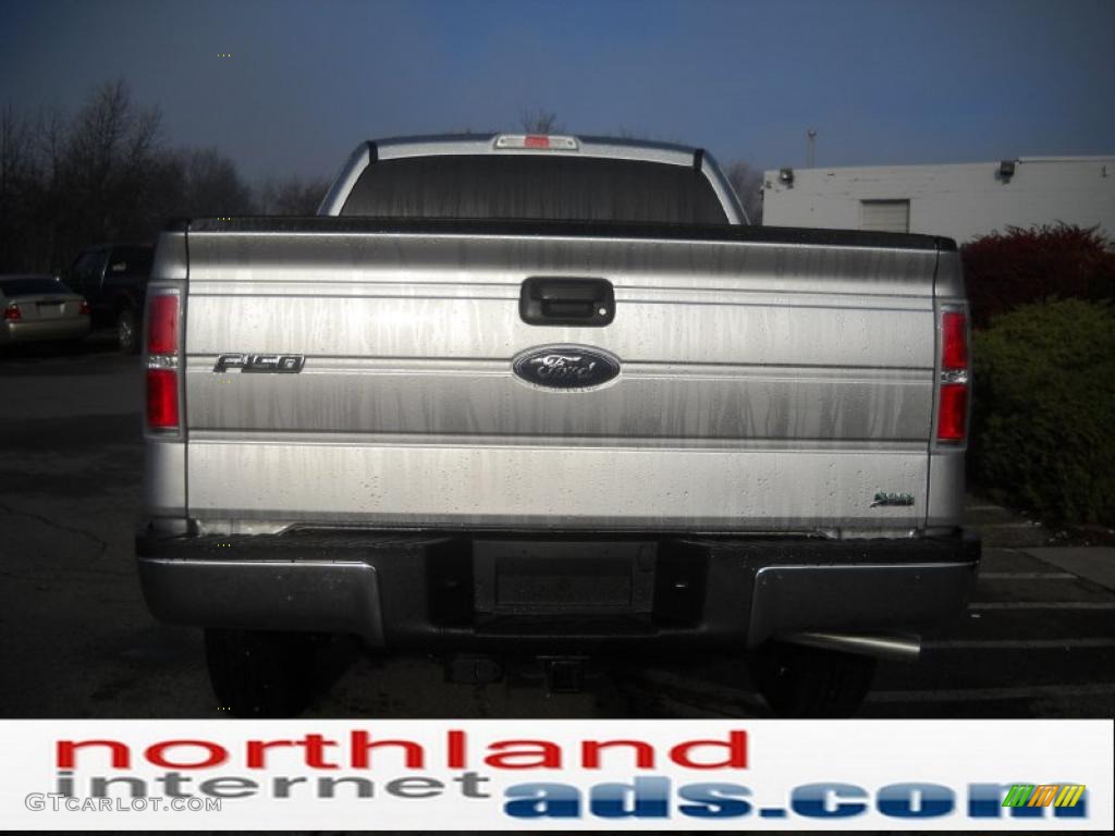 2010 F150 XLT SuperCab 4x4 - Ingot Silver Metallic / Medium Stone photo #7