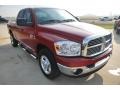 2008 Inferno Red Crystal Pearl Dodge Ram 2500 Big Horn Quad Cab  photo #8