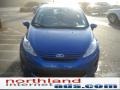 2011 Blue Flame Metallic Ford Fiesta S Sedan  photo #3