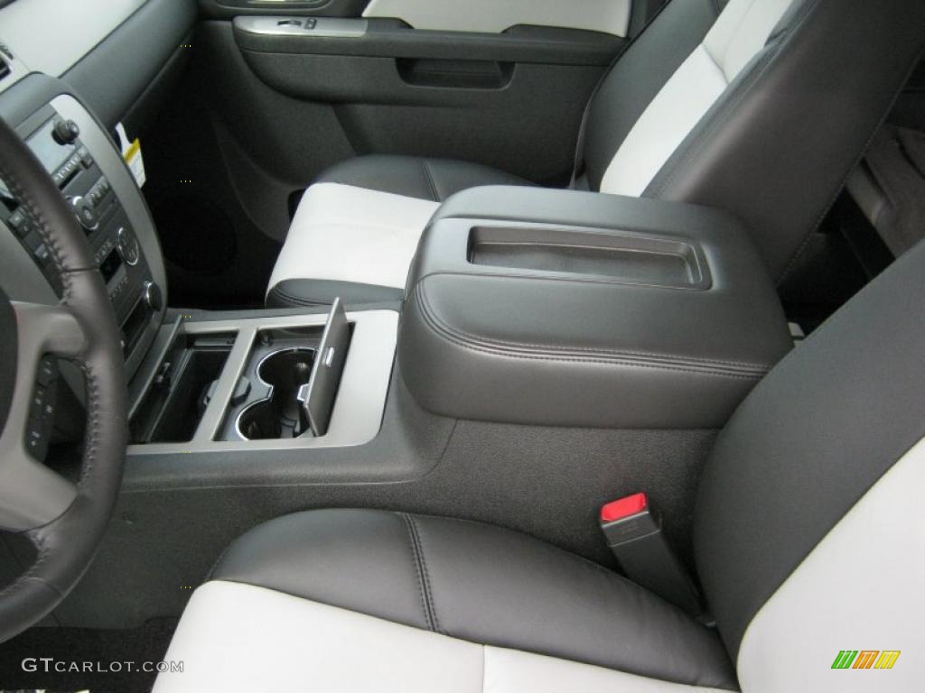 Light Titanium/Ebony Interior 2011 GMC Sierra 1500 SLT Extended Cab 4x4 Photo #39976730