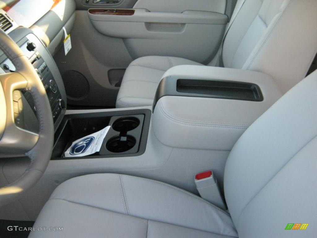 Dark Titanium/Light Titanium Interior 2011 GMC Sierra 2500HD SLT Crew Cab 4x4 Photo #39977696