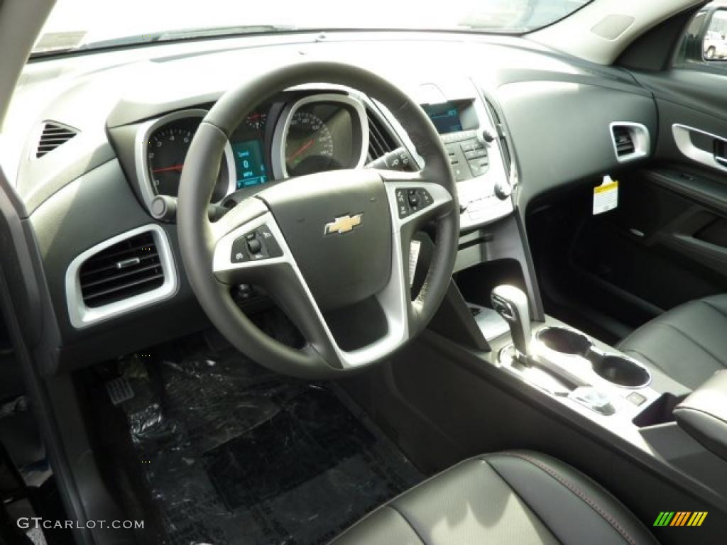 Jet Black Interior 2011 Chevrolet Equinox LT AWD Photo #39978008