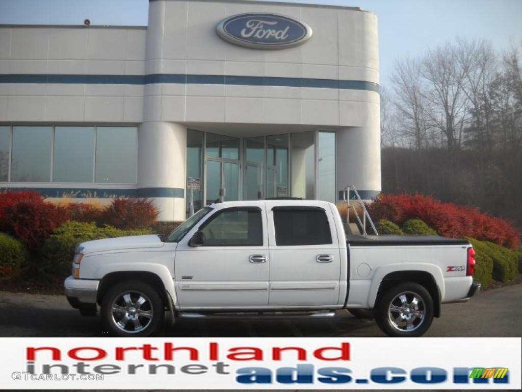 2006 Silverado 1500 Z71 Crew Cab 4x4 - Summit White / Dark Charcoal photo #1