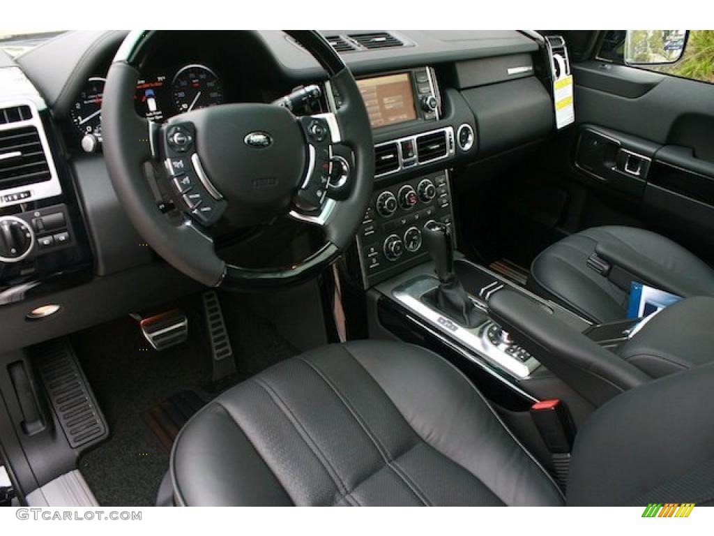 Jet Black/Jet Black Interior 2011 Land Rover Range Rover Supercharged Photo #39978792