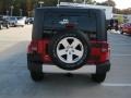 2010 Flame Red Jeep Wrangler Unlimited Sahara 4x4  photo #4