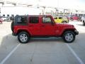 Flame Red - Wrangler Unlimited Sahara 4x4 Photo No. 6