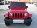 2010 Flame Red Jeep Wrangler Unlimited Sahara 4x4  photo #8