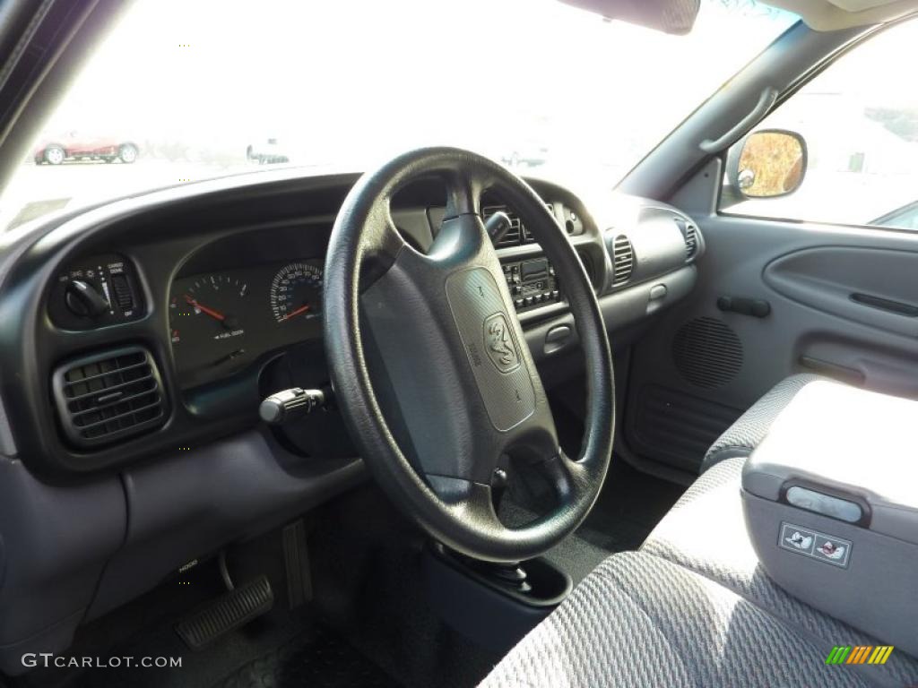 Mist Gray Interior 1999 Dodge Ram 1500 SLT Extended Cab 4x4 Photo #39980060