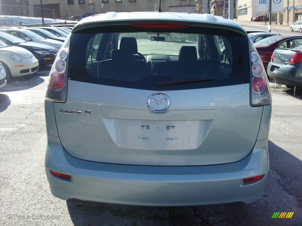 2006 MAZDA5 Sport - Stellar Silver Mica / Black photo #4