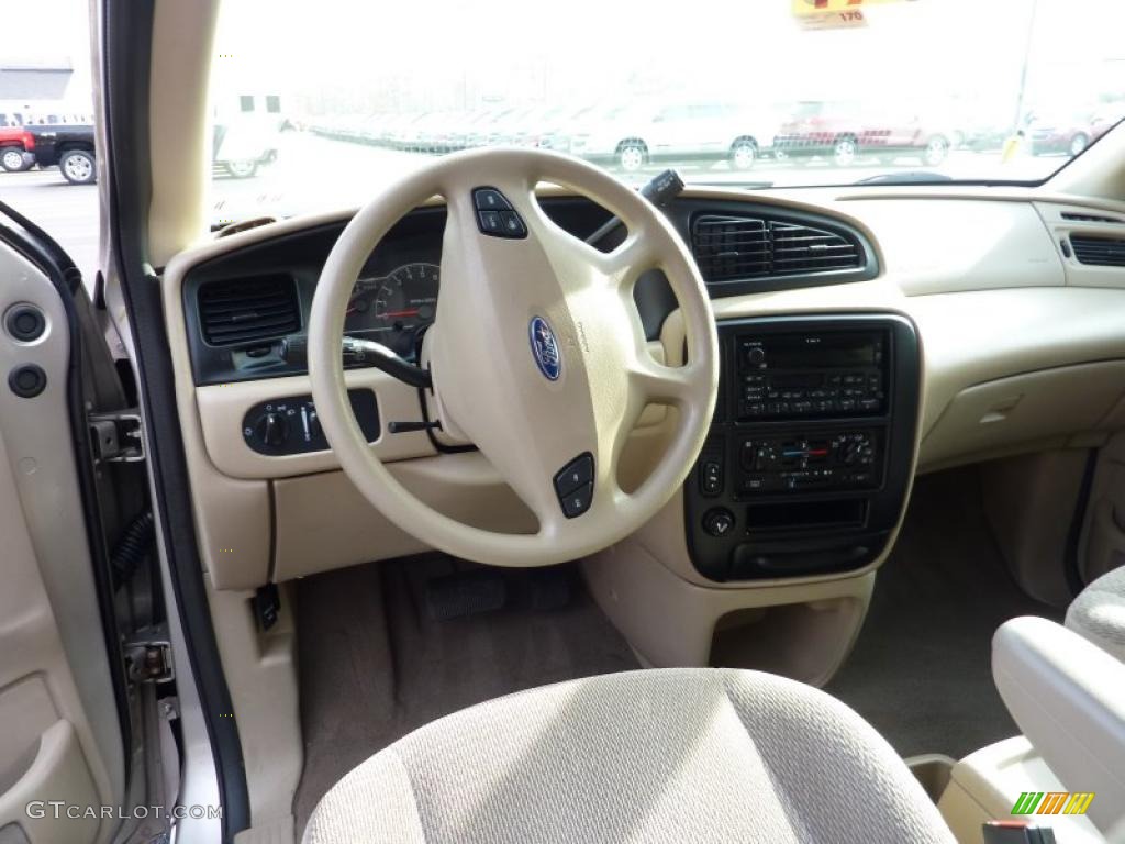 2003 Ford Windstar LX Medium Parchment Dashboard Photo #39981116