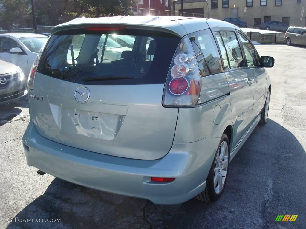 2006 MAZDA5 Sport - Stellar Silver Mica / Black photo #5