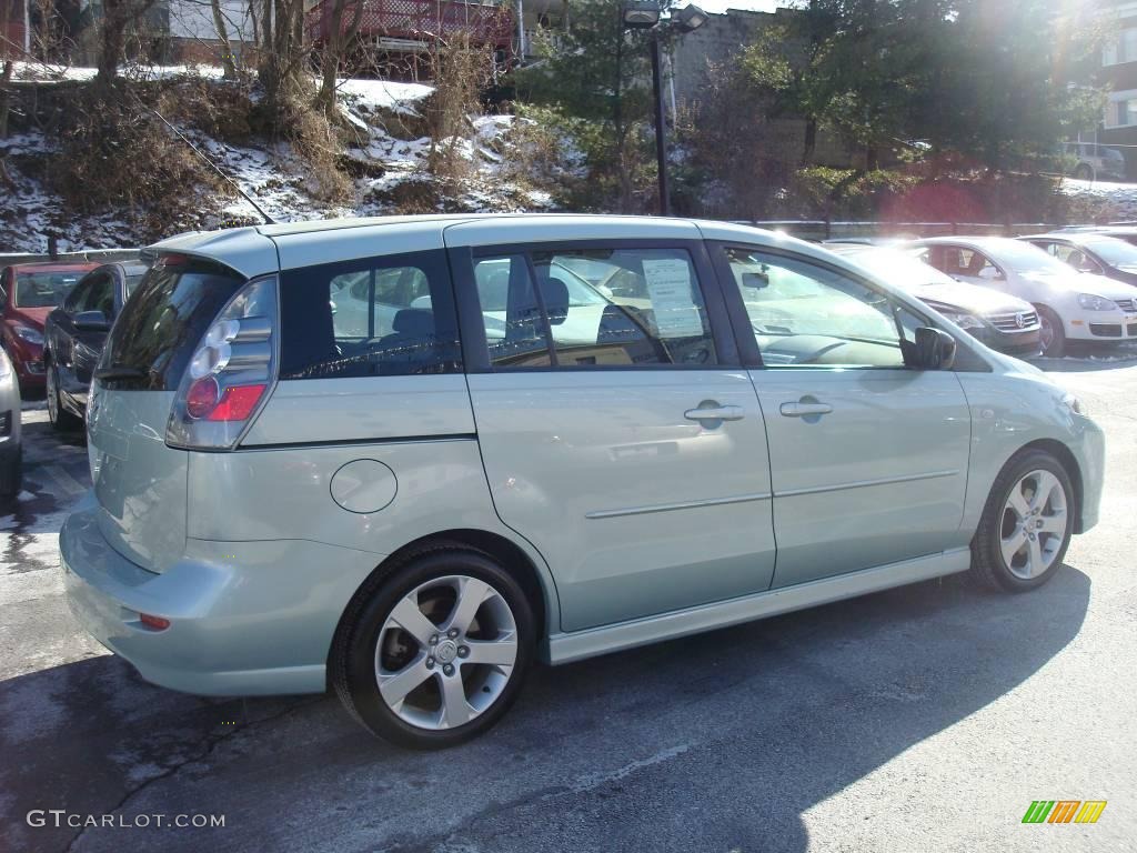2006 MAZDA5 Sport - Stellar Silver Mica / Black photo #6