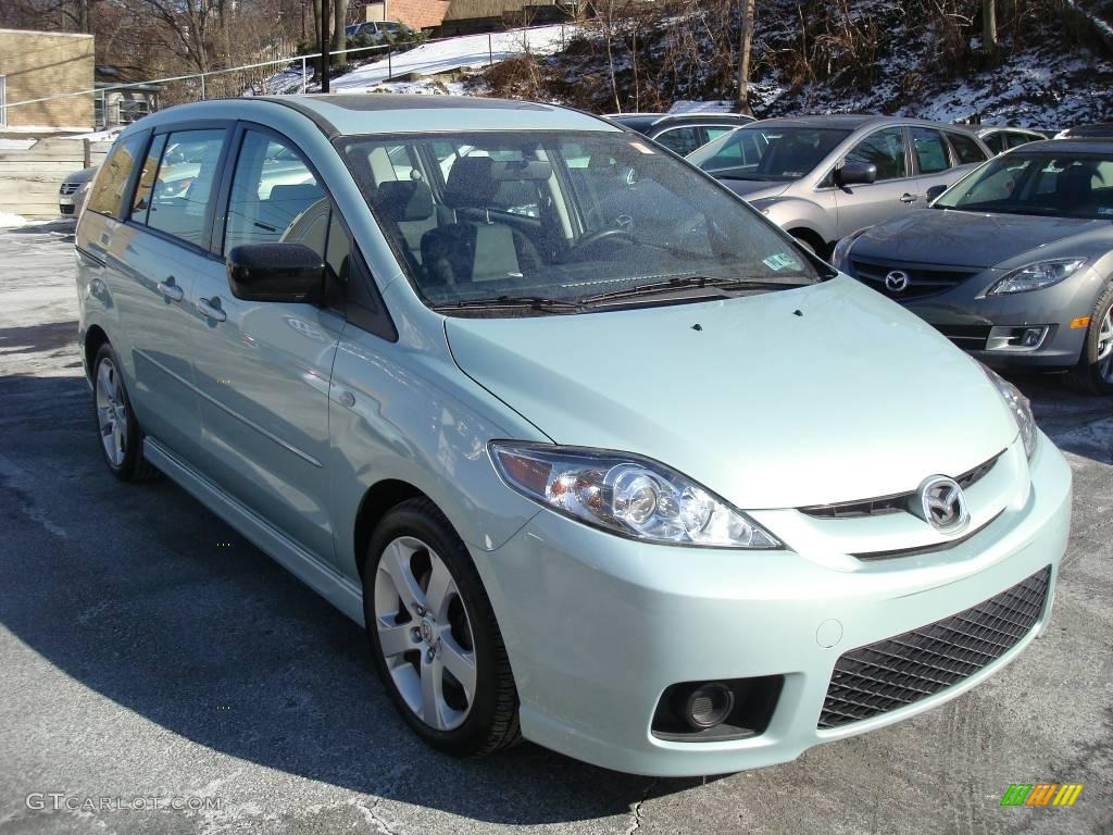 2006 MAZDA5 Sport - Stellar Silver Mica / Black photo #7