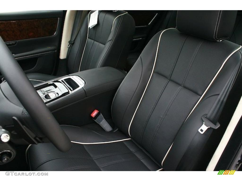 Jet Black/Ivory Interior 2011 Jaguar XJ XJL Photo #39981512