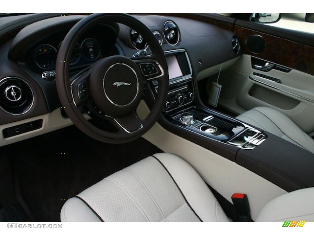 Ivory/Truffle Interior 2011 Jaguar XJ XJL Photo #39981828