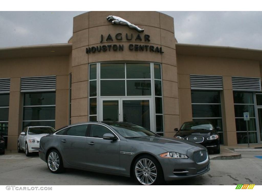 2011 XJ XJL - Lunar Grey Metallic / Jet Black/Ivory photo #1