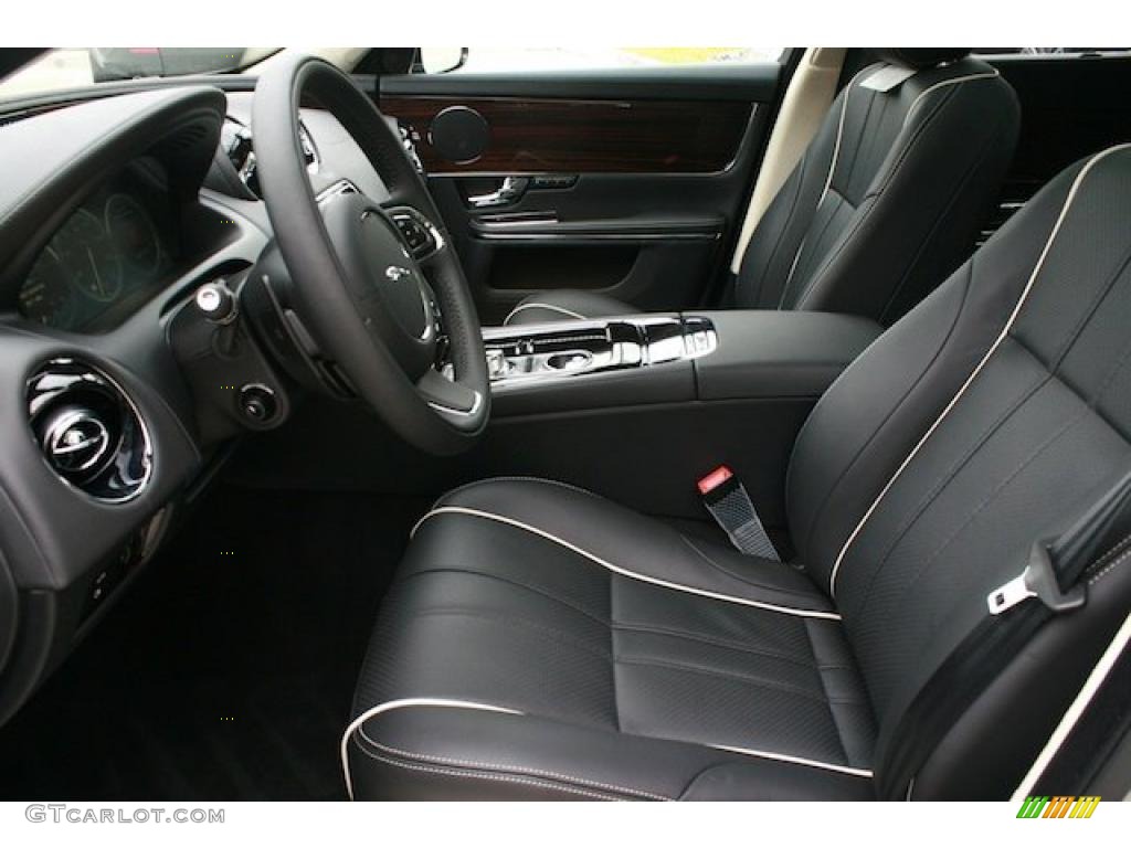 Jet Black/Ivory Interior 2011 Jaguar XJ XJL Photo #39981996