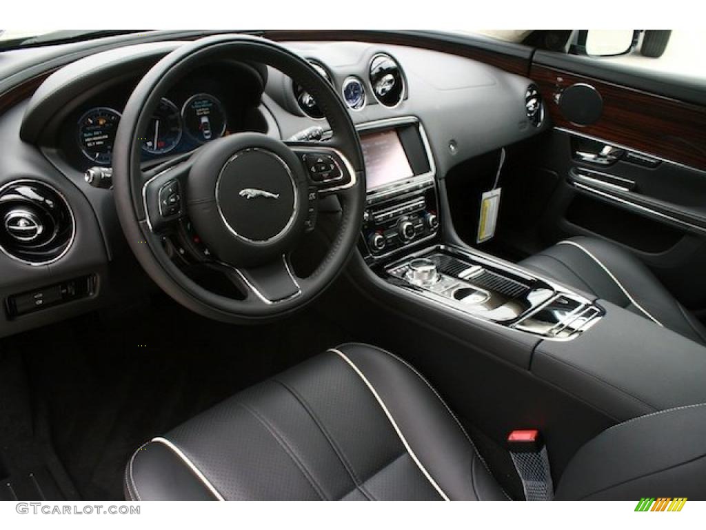 Jet Black/Ivory Interior 2011 Jaguar XJ XJL Photo #39982148