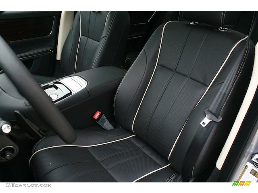 2011 XJ XJL - Lunar Grey Metallic / Jet Black/Ivory photo #13