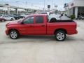 2003 Flame Red Dodge Ram 1500 Laramie Quad Cab  photo #2