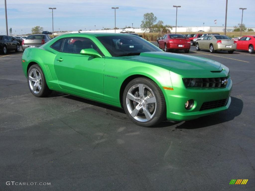 Synergy Green Metallic 2011 Chevrolet Camaro SS/RS Coupe Exterior Photo #39982852