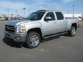 2011 Sheer Silver Metallic Chevrolet Silverado 2500HD LTZ Crew Cab 4x4  photo #1