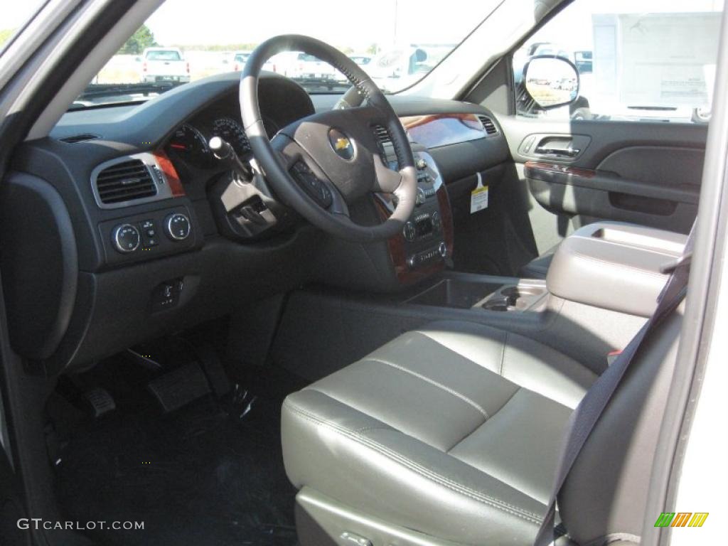Ebony Interior 2011 Chevrolet Silverado 2500HD LTZ Crew Cab 4x4 Photo #39983712