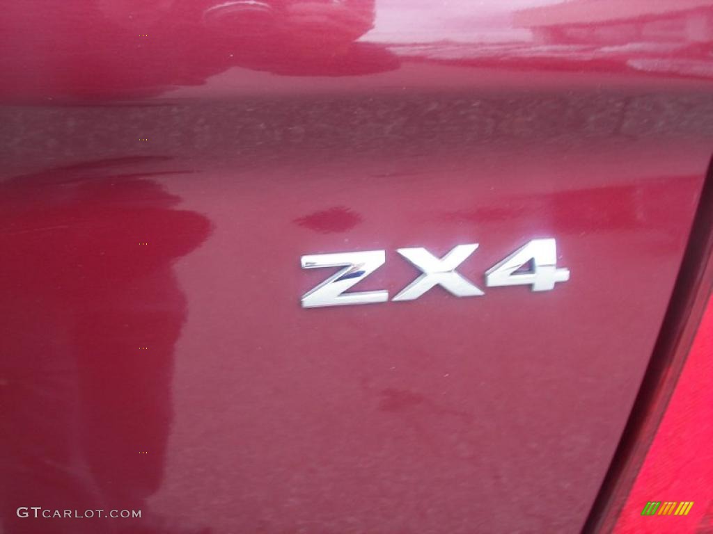 2006 Focus ZX4 SES Sedan - Dark Toreador Red Metallic / Dark Pebble/Light Pebble photo #14