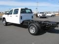 Summit White 2011 GMC Sierra 3500HD Work Truck Crew Cab 4x4 Chassis Exterior