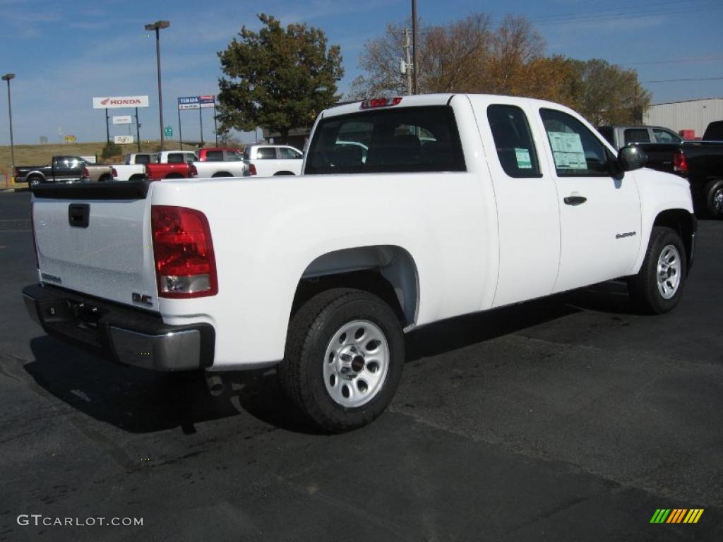 2011 Sierra 1500 Extended Cab - Summit White / Dark Titanium photo #4