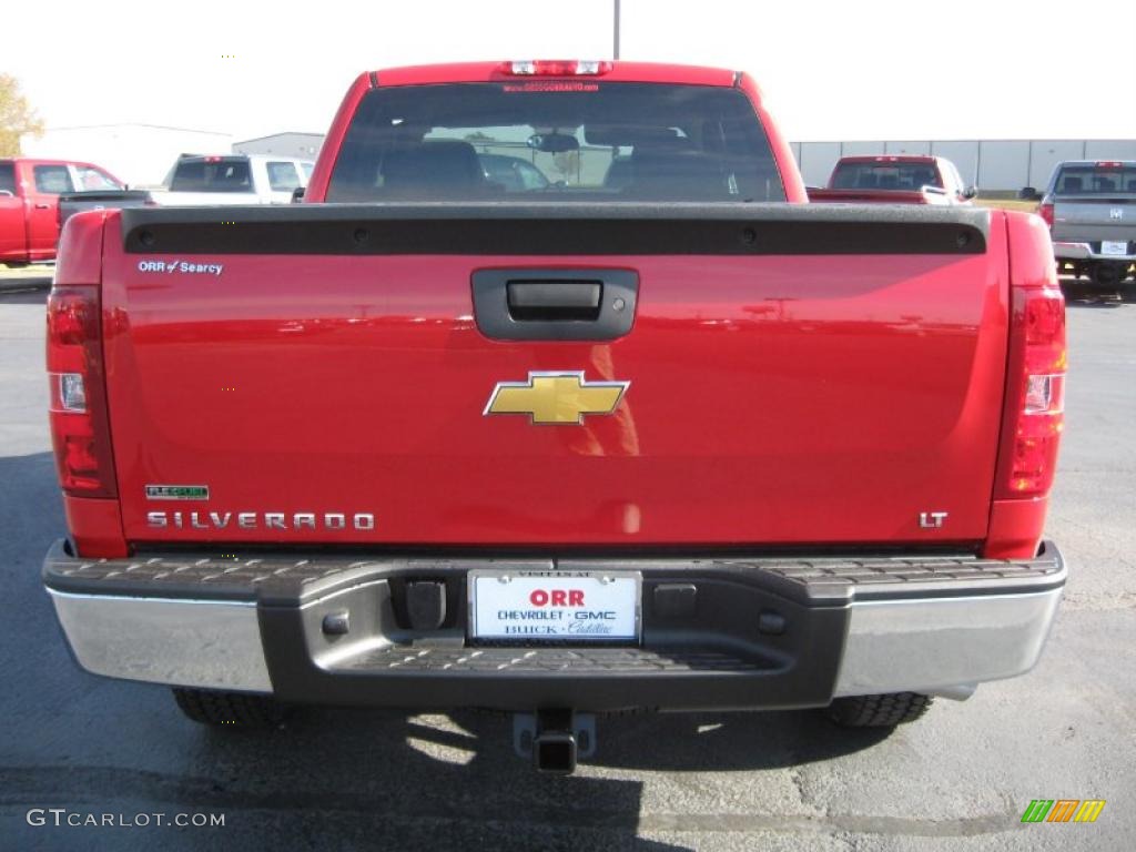 2011 Silverado 1500 LT Extended Cab 4x4 - Victory Red / Light Titanium/Ebony photo #5