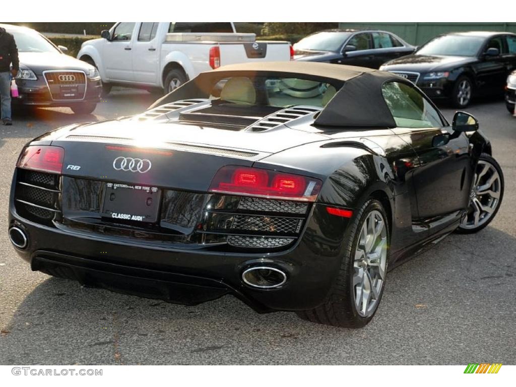 Phantom Black Pearl Effect 2011 Audi R8 Spyder 5.2 FSI quattro Exterior Photo #39985376