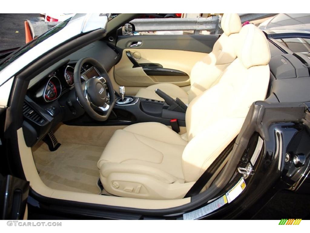 Luxor Beige Nappa Leather Interior 2011 Audi R8 Spyder 5.2 FSI quattro Photo #39985564