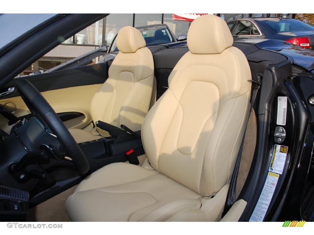 Luxor Beige Nappa Leather Interior 2011 Audi R8 Spyder 5.2 FSI quattro Photo #39985596