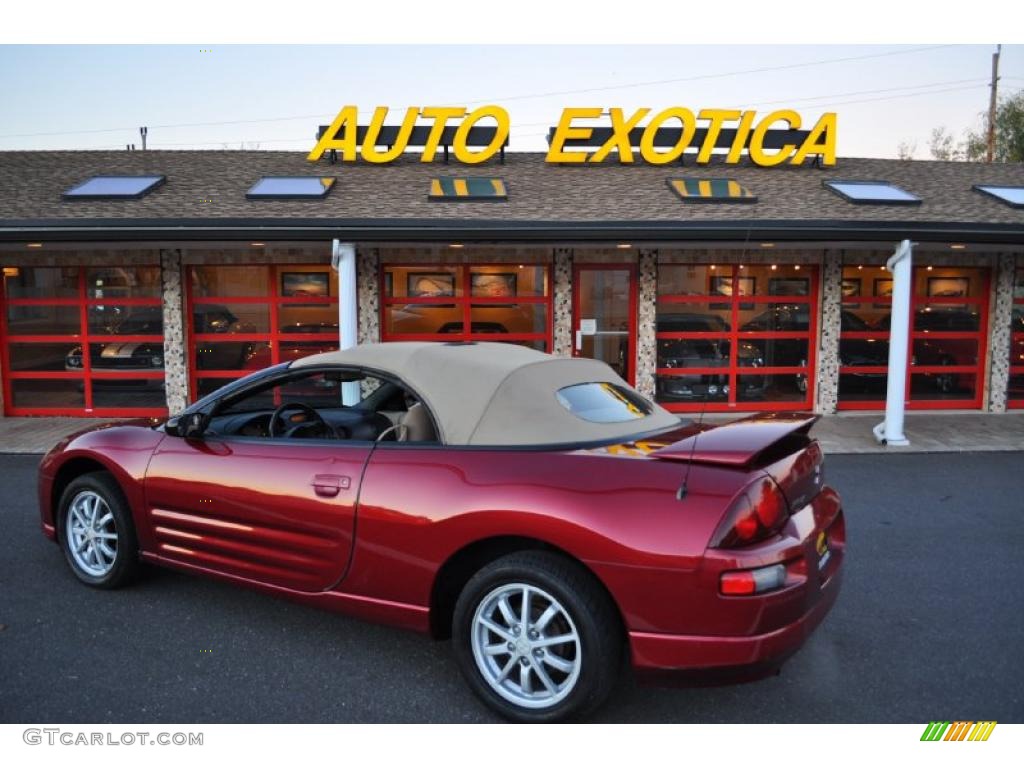 2001 Eclipse Spyder GS - Patriot Red Pearl / Tan photo #4