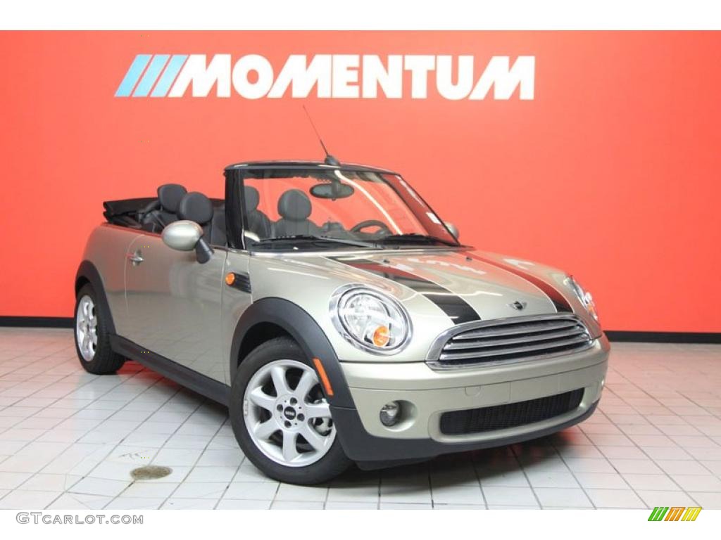 2010 Cooper Convertible - Sparkling Silver Metallic / Grey/Carbon Black photo #1