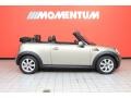 2010 Sparkling Silver Metallic Mini Cooper Convertible  photo #2