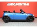 2010 Laser Blue Metallic Mini Cooper S Convertible  photo #2