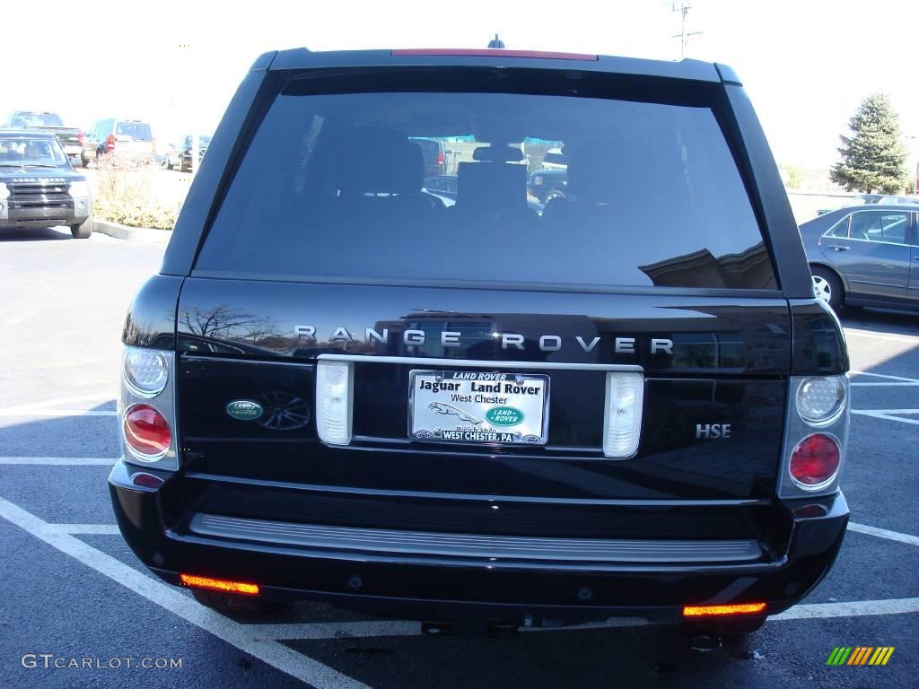 2007 Range Rover HSE - Java Black Pearl / Jet Black photo #8