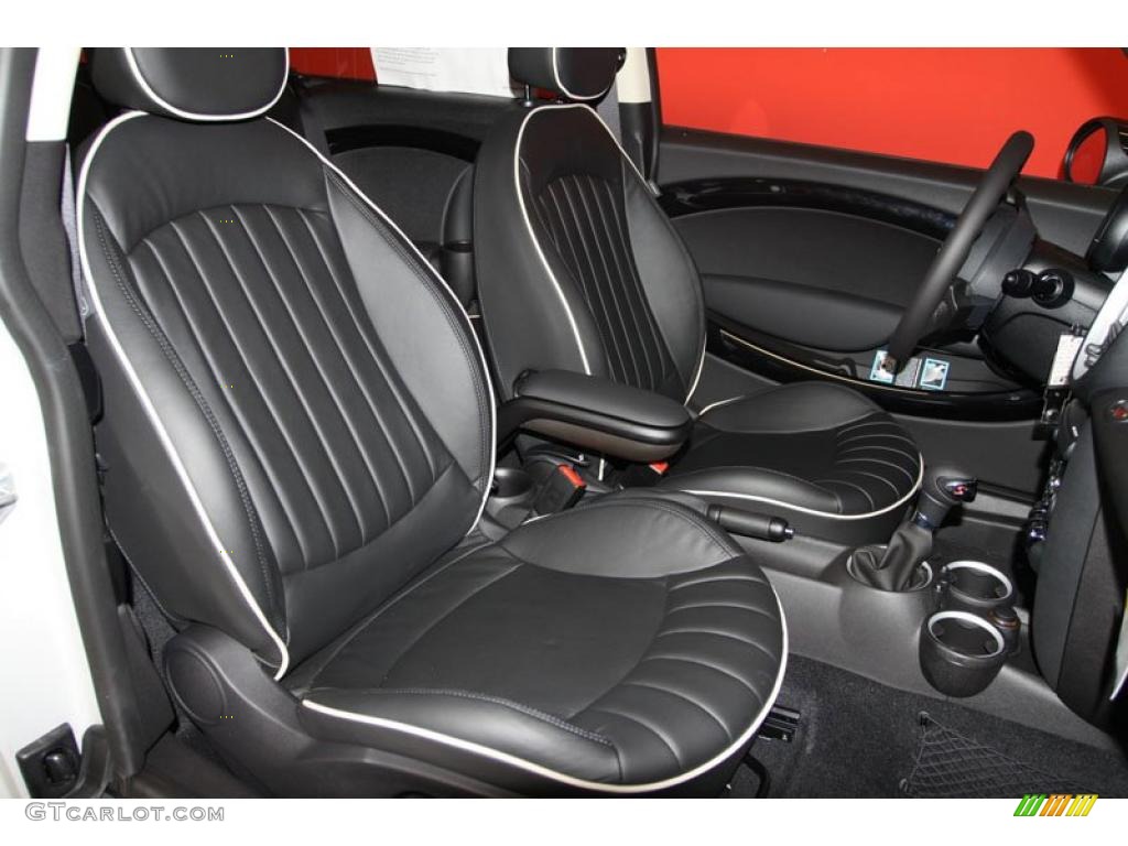 Carbon Black Lounge Leather Interior 2011 Mini Cooper S Clubman Photo #39991540