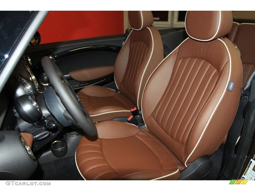 Hot Chocolate Lounge Leather Interior 2011 Mini Cooper Convertible Photo #39992128