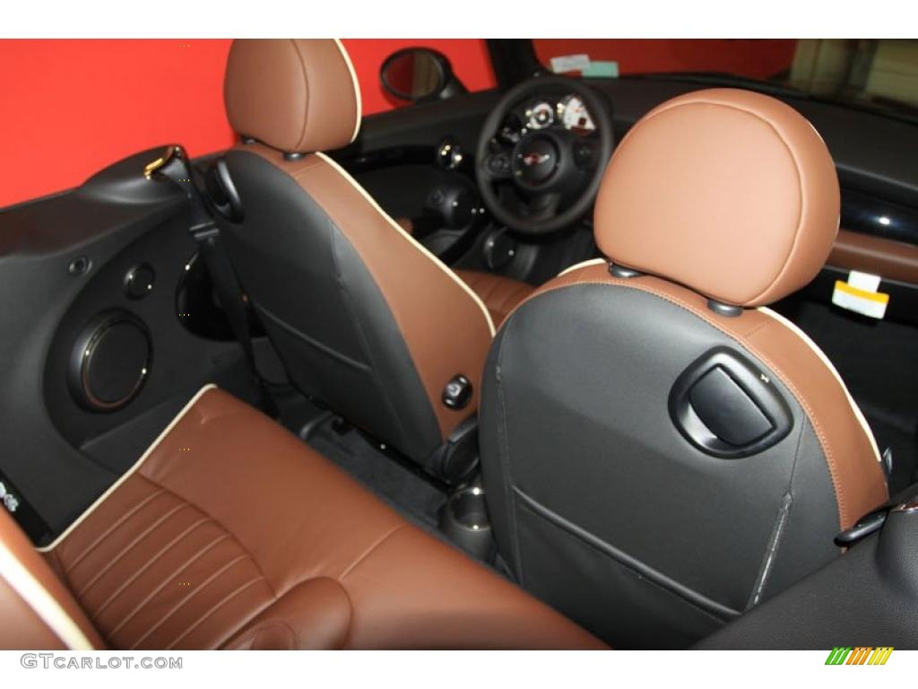 Hot Chocolate Lounge Leather Interior 2011 Mini Cooper Convertible Photo #39992196