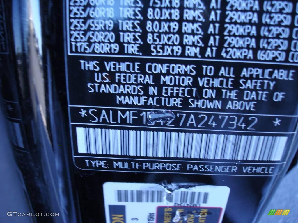 2007 Range Rover HSE - Java Black Pearl / Jet Black photo #29