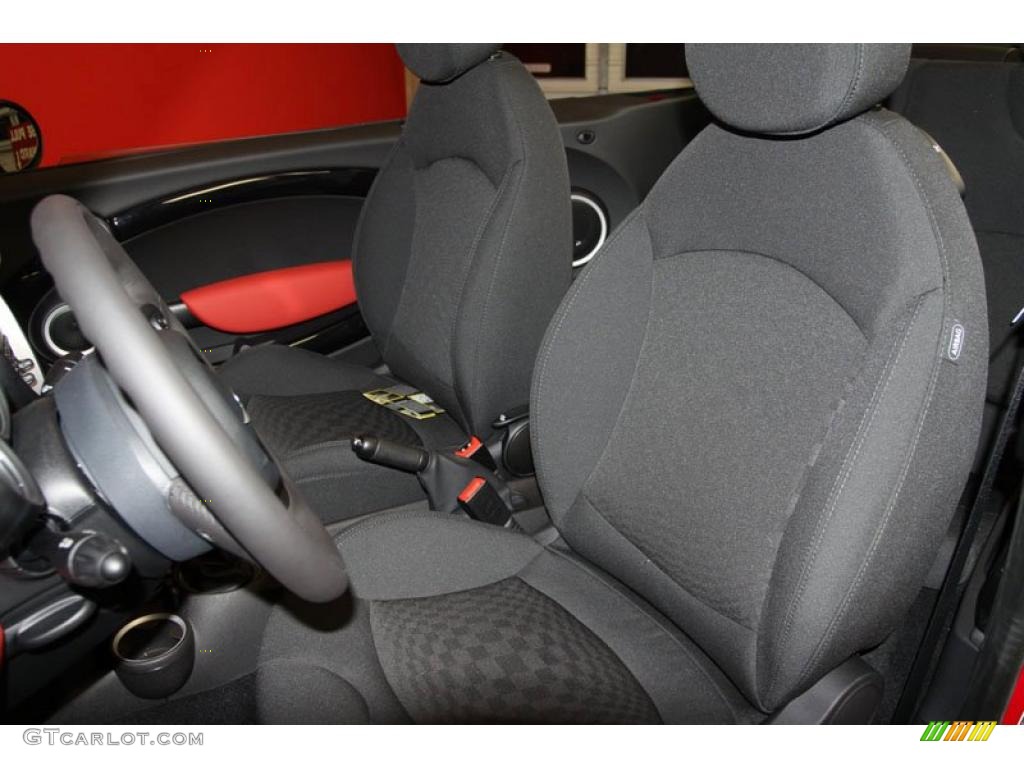 Carbon Black Interior 2011 Mini Cooper Convertible Photo #39992568