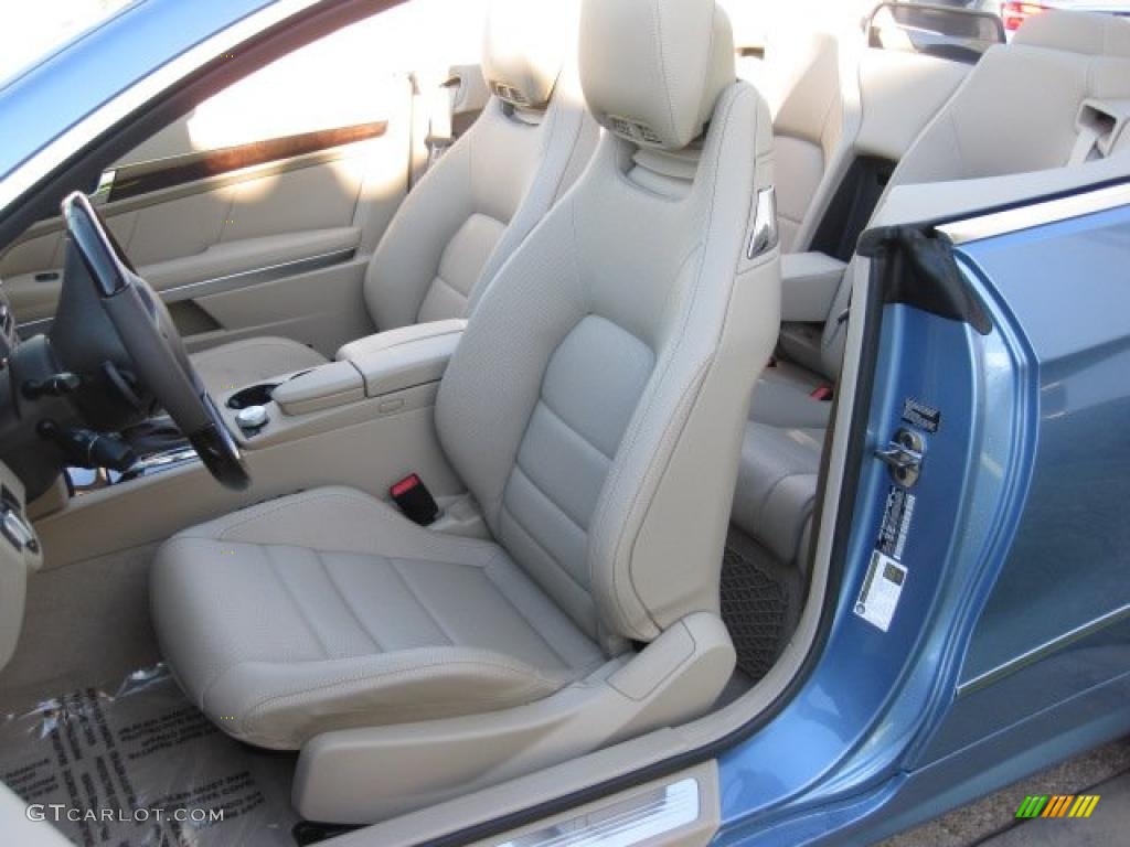 Almond/Mocha Interior 2011 Mercedes-Benz E 550 Cabriolet Photo #39992576