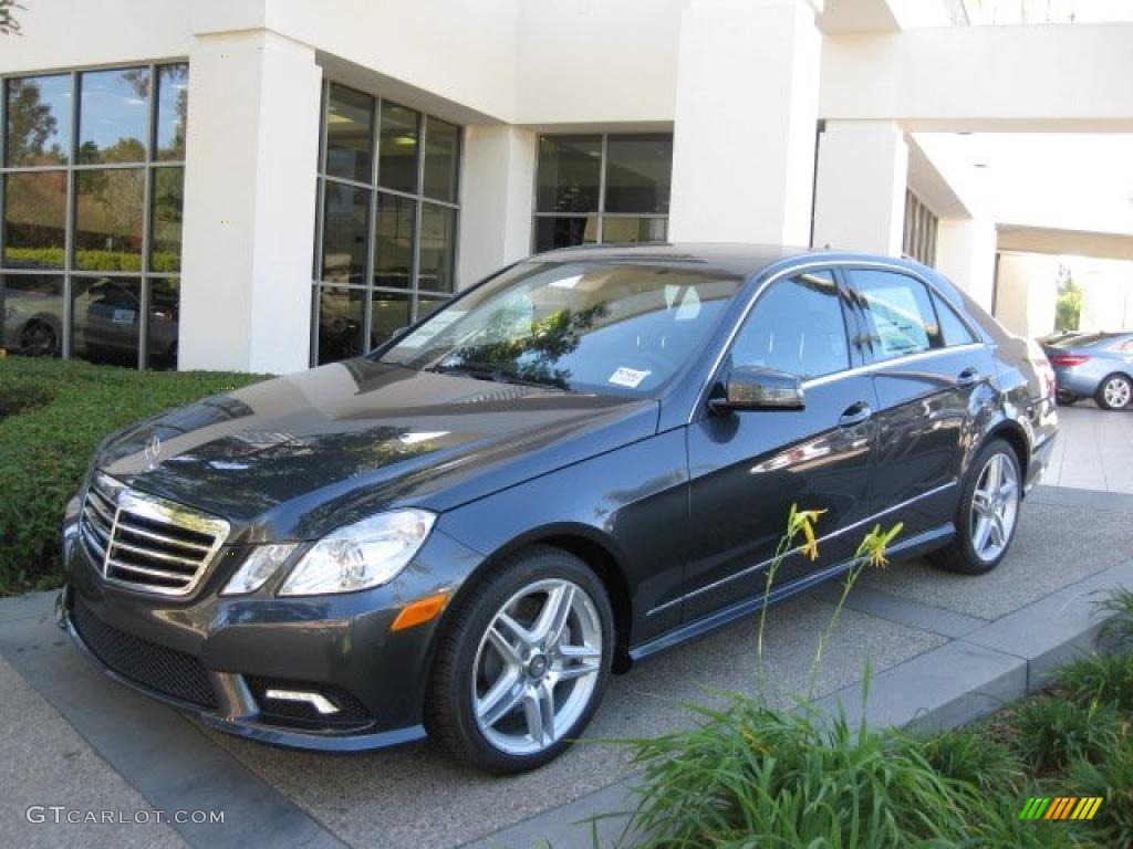 Steel Grey Metallic 2011 Mercedes-Benz E 550 Sedan Exterior Photo #39993396