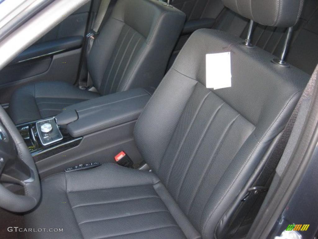 Black Interior 2011 Mercedes-Benz E 550 Sedan Photo #39993448