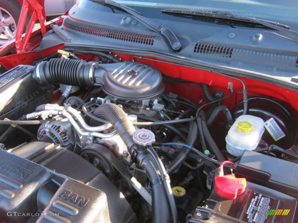 2003 Dodge Dakota Sport Quad Cab 3.9 Liter OHV 12-Valve V6 Engine Photo #39993548